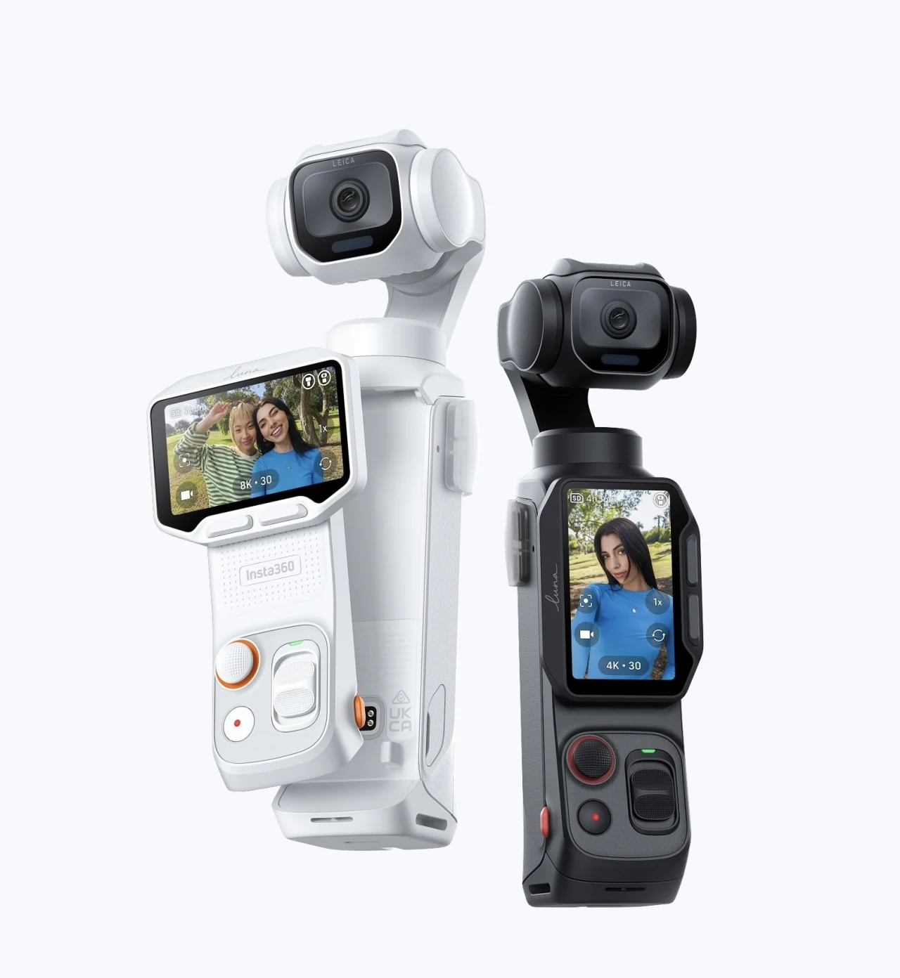 The compact Insta360 Luna Pro 3-axis mechanical gimbal camera