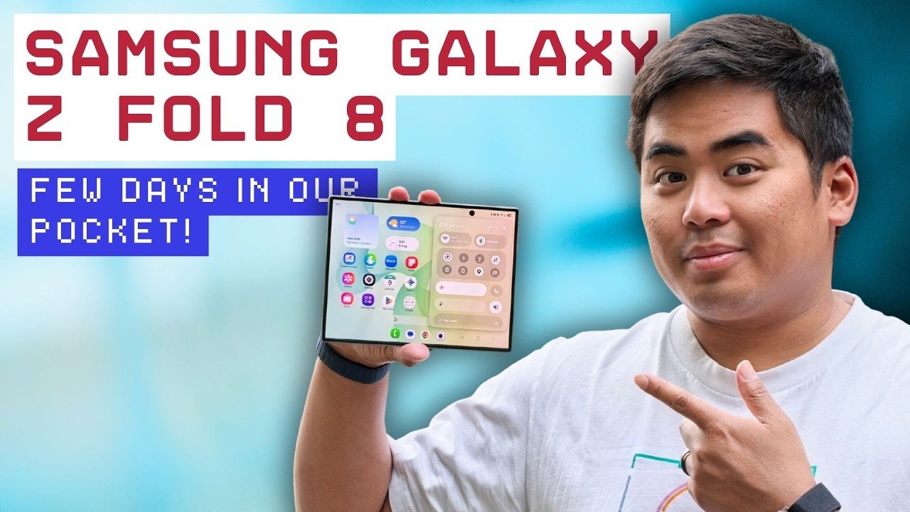 Samsung Galaxy Z Fold 8 A Few Days in My Pocket video review by Jam Ancheta