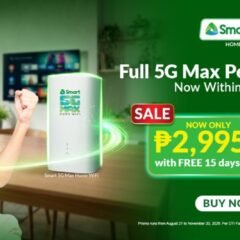 Smart 5G Max Home WiFi Gets 40% Price Cut to Php 2,995 with 15 Days Free Unlimited Data