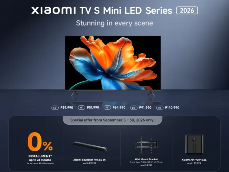 Xiaomi TV S Mini LED 2026 Series and smart Mijia washers launch in the Philippines: Price and specs