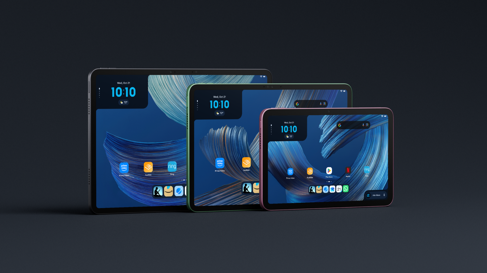 All-new Amazon Alexa Tablets lineup in 12-inch 11-inch and 8.7-inch sizes