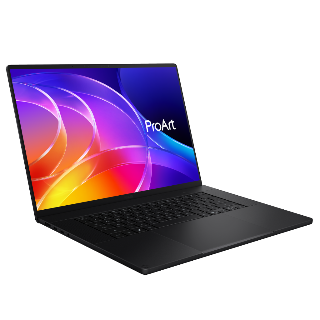 ASUS ProArt P16 in Nano Black featuring 4K Lumina Pro OLED touchscreen display