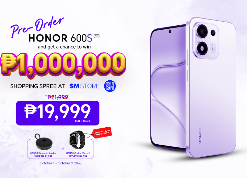 HONOR 600S Launches in the Philippines for PHP 19,999