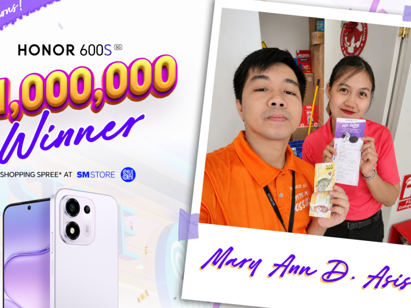 HONOR 600S Php 1M SM Shopping Spree Winner Announced