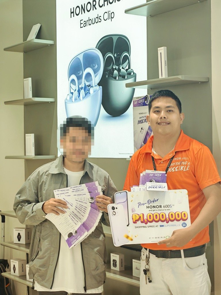 HONOR 600S pre-order raffle promo with 1 million pesos SM Supermalls shopping spree