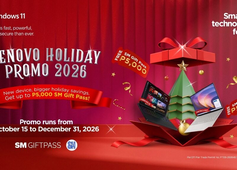 Lenovo Holiday Promo 2026 Gives Up to Php 5,000 SM Gift Pass