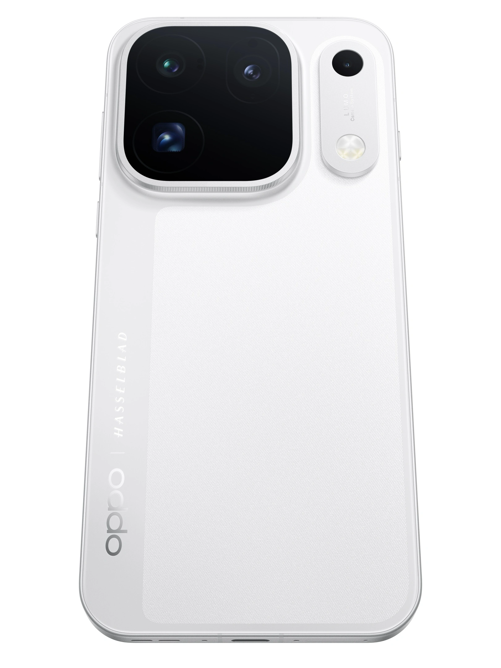 The OPPO Find X10 Pro Max in Luna White features a classic camera-inspired finish.