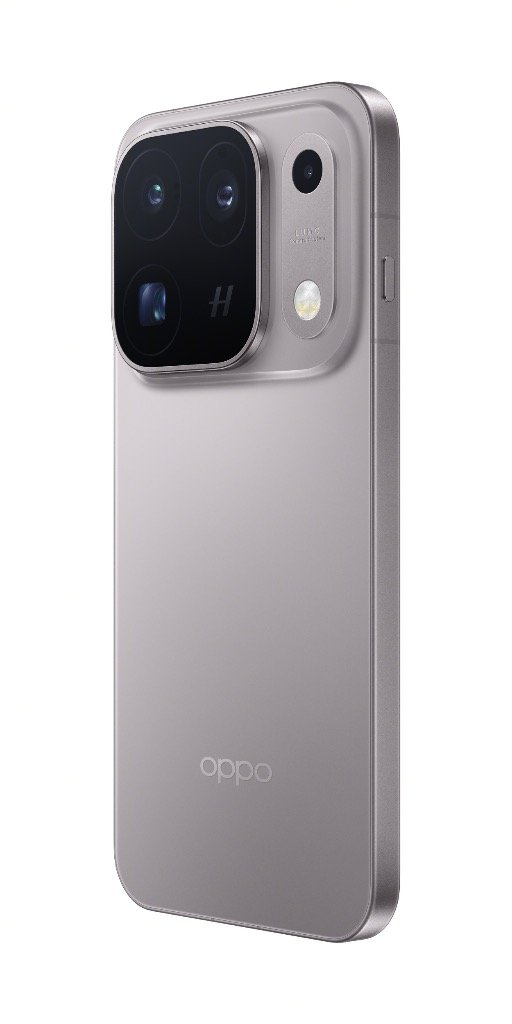 OPPO Find X10 Pro Max in Titanium Grey showing Triple 200MP Hasselblad camera module