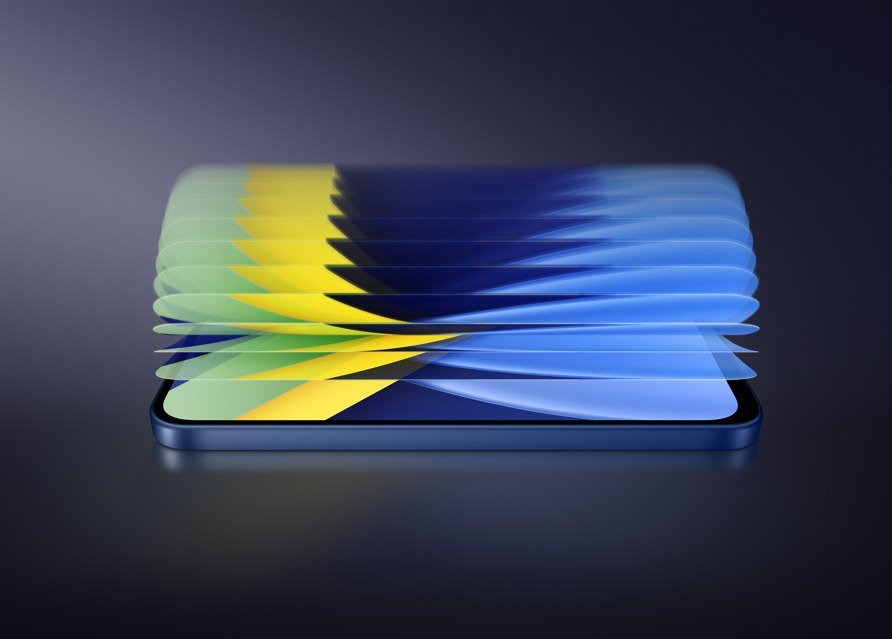 POCO C95 Pro 6.9-inch 120Hz display with multi-layer screen graphic