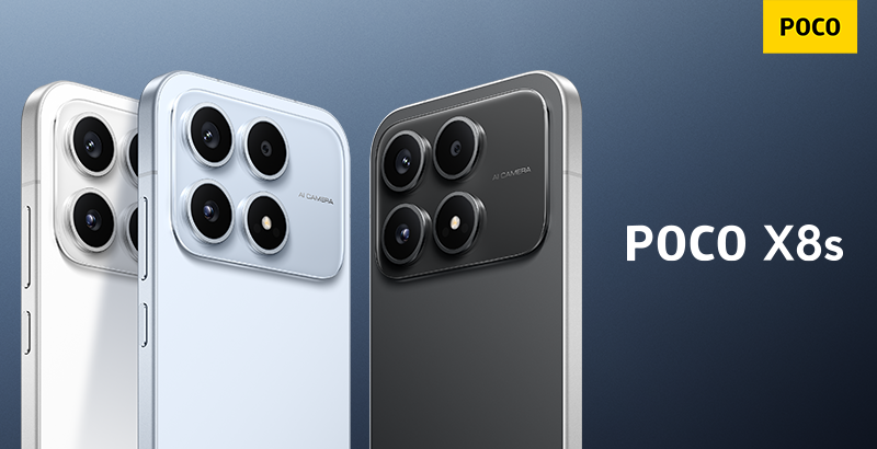 POCO X8s Debuts with Snapdragon 7 Gen 4 and 6,330mAh Battery