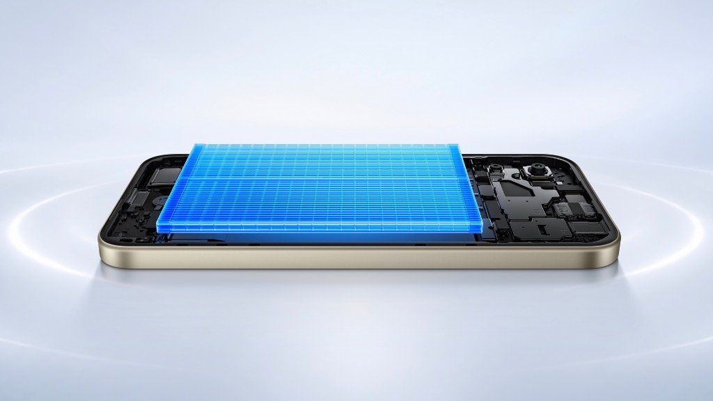 Internal battery architecture diagram of REDMI 17 Series highlighting 7500mAh capacity and 45W fast charging